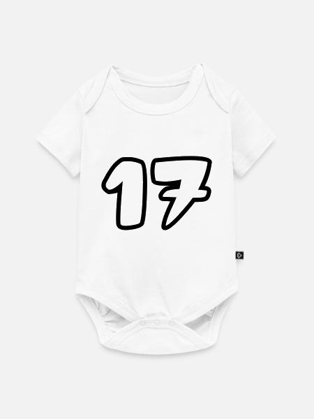 17 - Baby Premium Kurzarmbody - Weiß