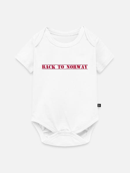 Norway Norwegen - Baby Premium Kurzarmbody - Weiß