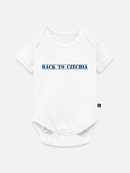 Czechia Tschechien - Baby Premium Kurzarmbody - Weiß