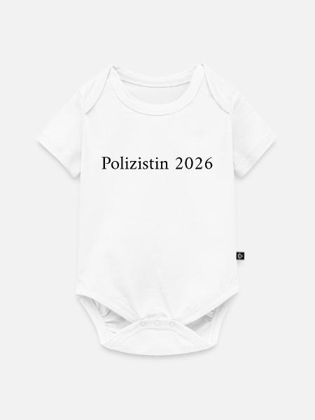 Polizistin 2026 – Berufsstolz - Baby Premium Kurzarmbody - Weiß