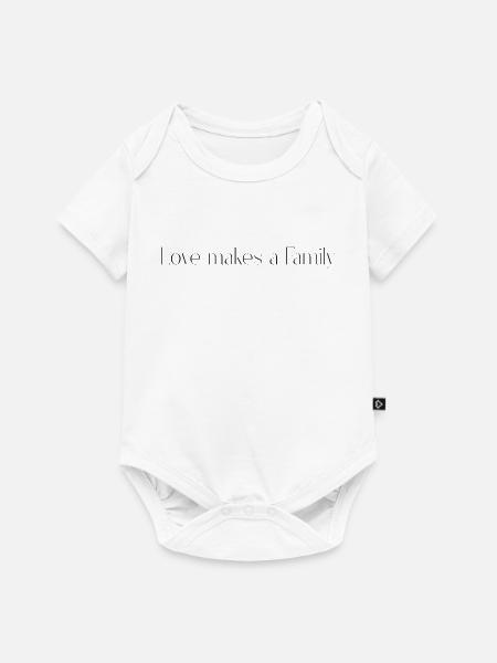 Love makes a Family - Baby Premium Kurzarmbody - Weiß