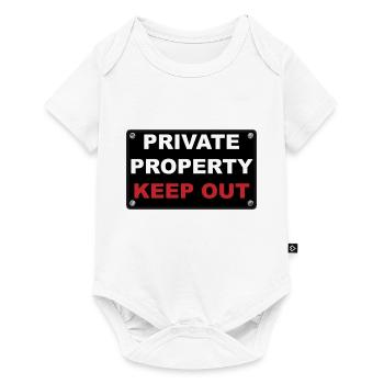 private property - Baby Premium short-sleeve bodysuit - white - Front