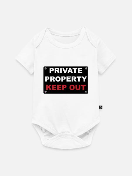 private property - Baby Premium Kurzarmbody - Weiß