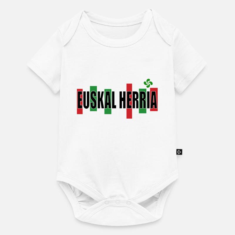 euskal herria - Body à manches courtes Premium Bébé - blanc