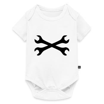 Wrenches crossed - Baby Premium short-sleeve bodysuit - white - Front