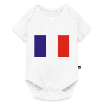 Frankreich - Baby Premium Kurzarmbody - Weiß - Vorne