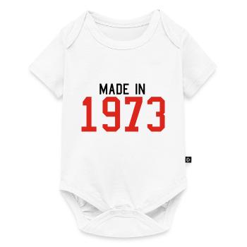 1973 - Baby Premium Kurzarmbody - Weiß - Vorne