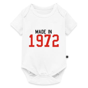 1972 - Baby Premium Kurzarmbody - Weiß - Vorne