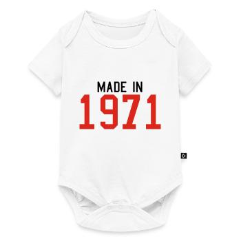 1971 - Baby Premium Kurzarmbody - Weiß - Vorne