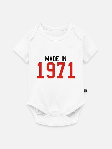 1971 - Body à manches courtes Premium Bébé - blanc