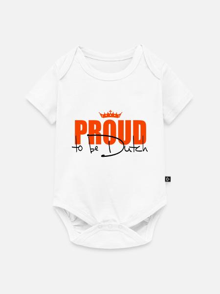 Proud to be Dutch - Baby Premium Kurzarmbody - Weiß