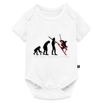 Ischgl Evolution Ski - Baby Premium Kurzarmbody - Weiß - Vorne