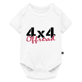 offroad - Baby Premium Kurzarmbody - Weiß - Vorne