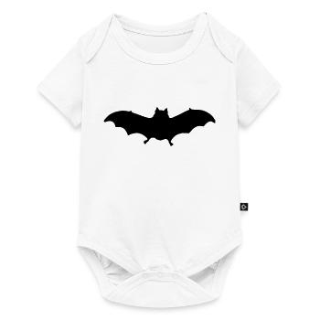 bat - Baby Premium Kurzarmbody - Weiß - Vorne