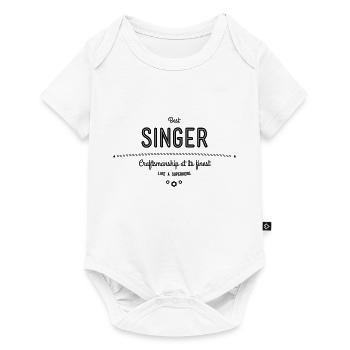 Best singer - craftsmanship at its finest - Baby Premium short-sleeve bodysuit - white - Front