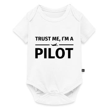 Trust Me I'm a Pilot - Baby Premium Kurzarmbody - Weiß - Vorne