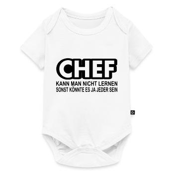 chef - Baby Premium Kurzarmbody - Weiß - Vorne