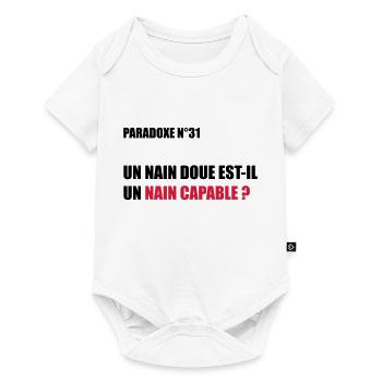 PARADOXE nain - Body à manches courtes Premium Bébé - blanc - Devant