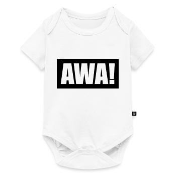 Awa - Baby Premium Kurzarmbody - Weiß - Vorne