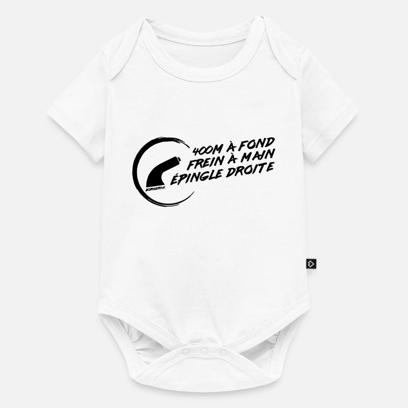 Notes de rallye : Frein à main / Épingle - Body à manches courtes Premium Bébé - blanc