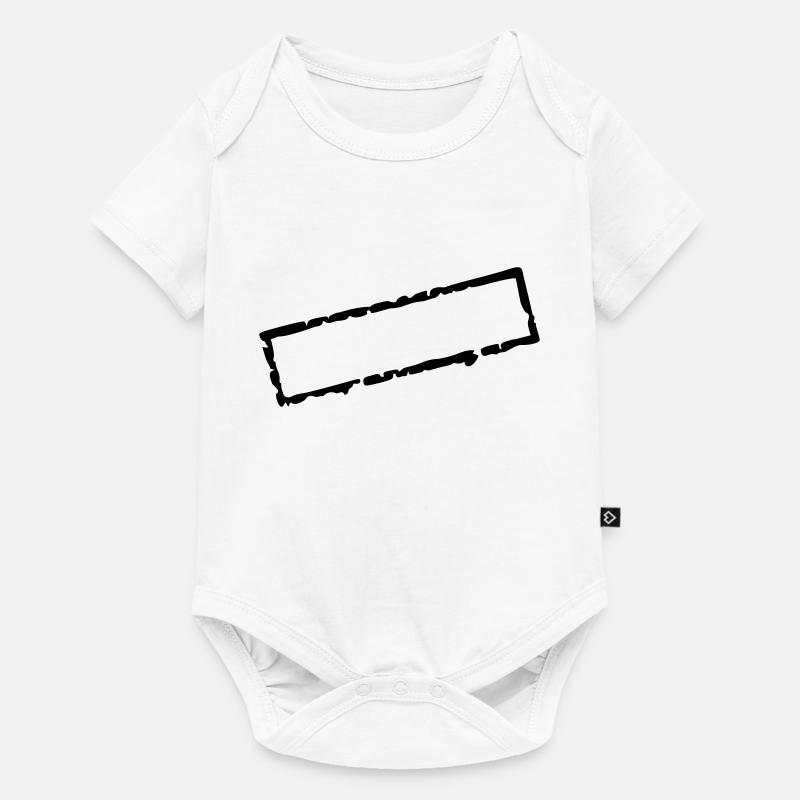 stamp_I_vec_1 fr - Body à manches courtes Premium Bébé - blanc
