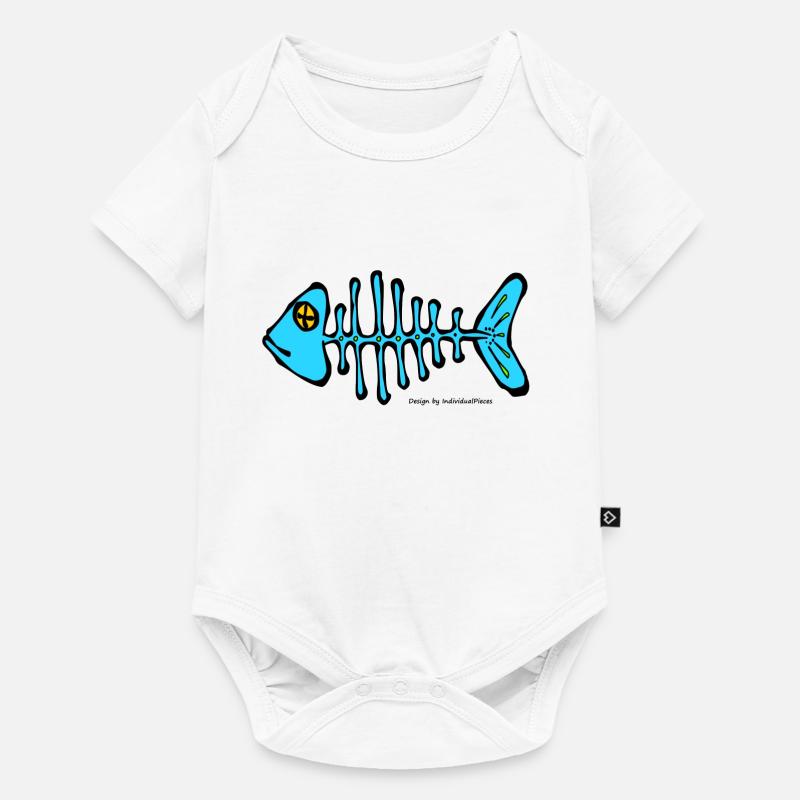 Fish bone - Baby Premium short-sleeve bodysuit - white