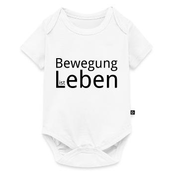 Bewegung ist Leben - Baby Premium Kurzarmbody - Weiß - Vorne