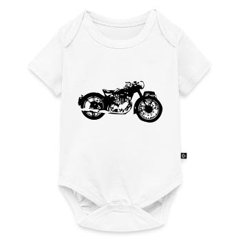 vieille moto2 - Body à manches courtes Premium Bébé - blanc - Devant