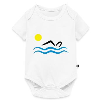 2541614 15252539 natation - Body à manches courtes Premium Bébé - blanc - Devant