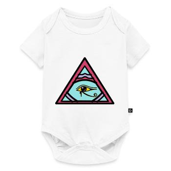 Illuminati Auge des Horus Geschenk Idee - Baby Premium Kurzarmbody - Weiß - Vorne