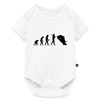 Evolution development progress human artist - Baby Premium short-sleeve bodysuit - white - Front
