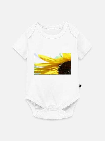 Sonnenblume - Baby Premium Kurzarmbody - Weiß
