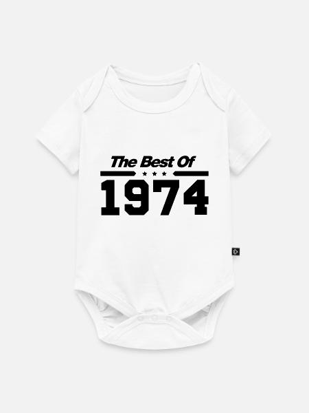 The best of 1974 - Baby Premium Kurzarmbody - Weiß