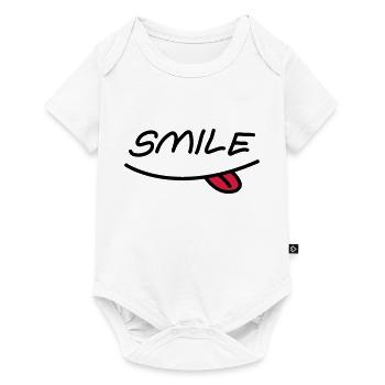 Smiley mouth - Baby Premium short-sleeve bodysuit - white - Front