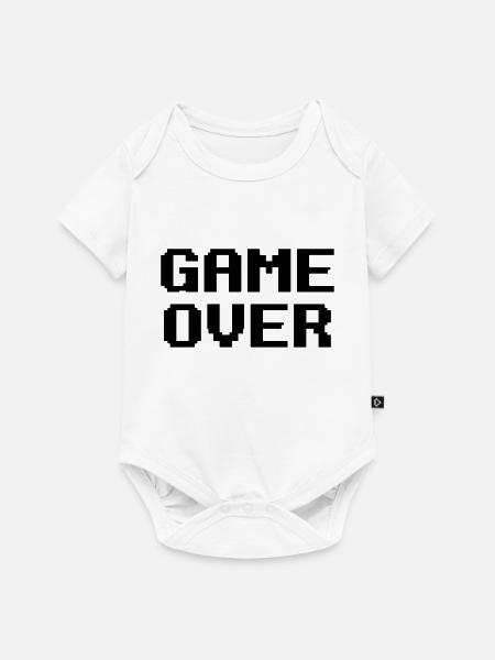 Game Over - Baby Premium Kurzarmbody - Weiß