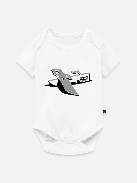 knivesgrey - Baby Premium Kurzarmbody - Weiß