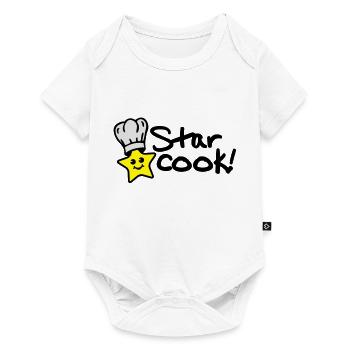 star_cook_design_t3 - Body à manches courtes Premium Bébé - blanc - Devant