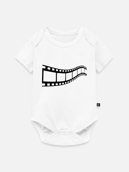 bande cinema - Baby Premium Kurzarmbody - Weiß