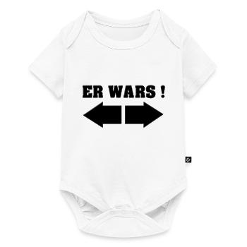 ER WARS - Baby Premium Kurzarmbody - Weiß - Vorne