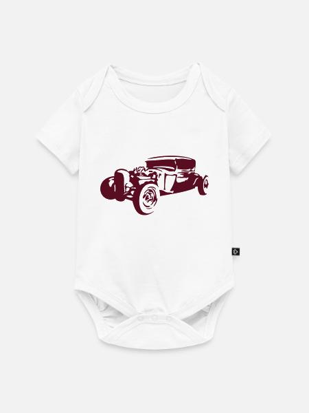 alt Oldtimer als Automobil - Baby Premium Kurzarmbody - Weiß