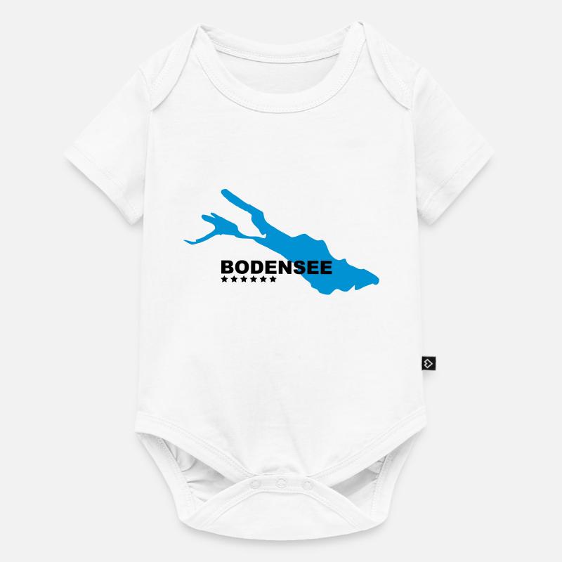 Bodensee - Baby Premium Kurzarmbody - Weiß