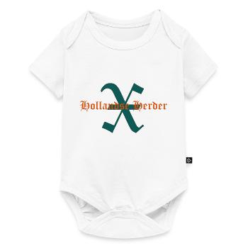 Schriftzug X-Hollandse Herder - Baby Premium Kurzarmbody - Weiß - Vorne