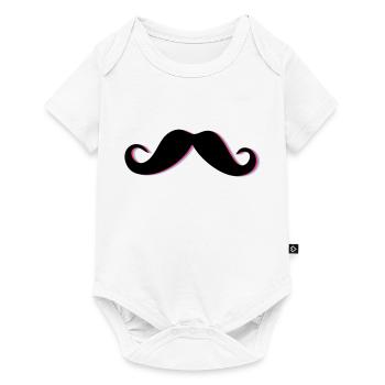 Funky Mustache - Body à manches courtes Premium Bébé - blanc - Devant