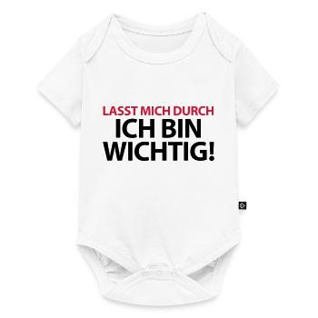 Let me through I am important boss boss captain - Baby Premium short-sleeve bodysuit - white - Front