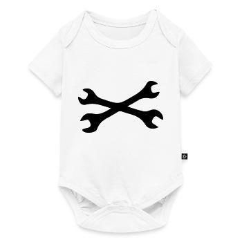 Schraubenschlüssel - Baby Premium Kurzarmbody - Weiß - Vorne
