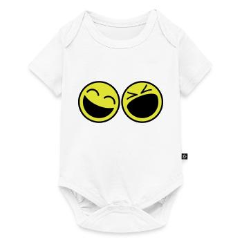 Smileys - Baby Premium short-sleeve bodysuit - white - Front