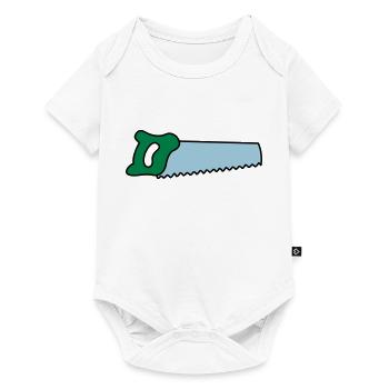 säge - Baby Premium Kurzarmbody - Weiß - Vorne