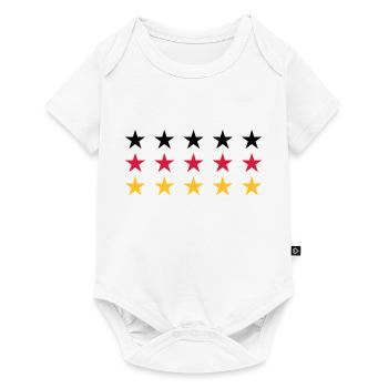 German Flag Stars Design - Baby Premium short-sleeve bodysuit - white - Front