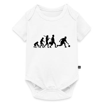 Evolution Of Bowling - Baby Premium Kurzarmbody - Weiß - Vorne
