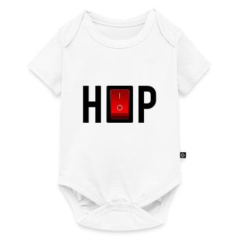 on off switch, hip hop, on off switch, rap - Baby Premium short-sleeve bodysuit - white - Front